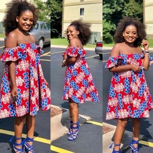 Ankara short dress